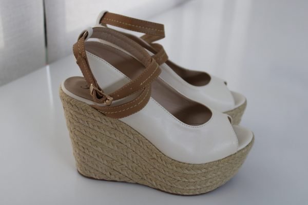 Sandalias altas de plataforma Blancas